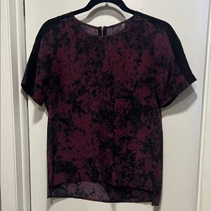 Andrew Marc Black and Purple Women's Blouse